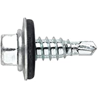 Index ARE166320 - Tornillo punta broca reducida cabeza hexagonal 8 mm con arandela P-16 EPDM zincado 6-3 x 20